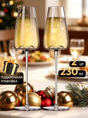 Бокал 250 мл 2 шт для белого вина в подарочной упаковке