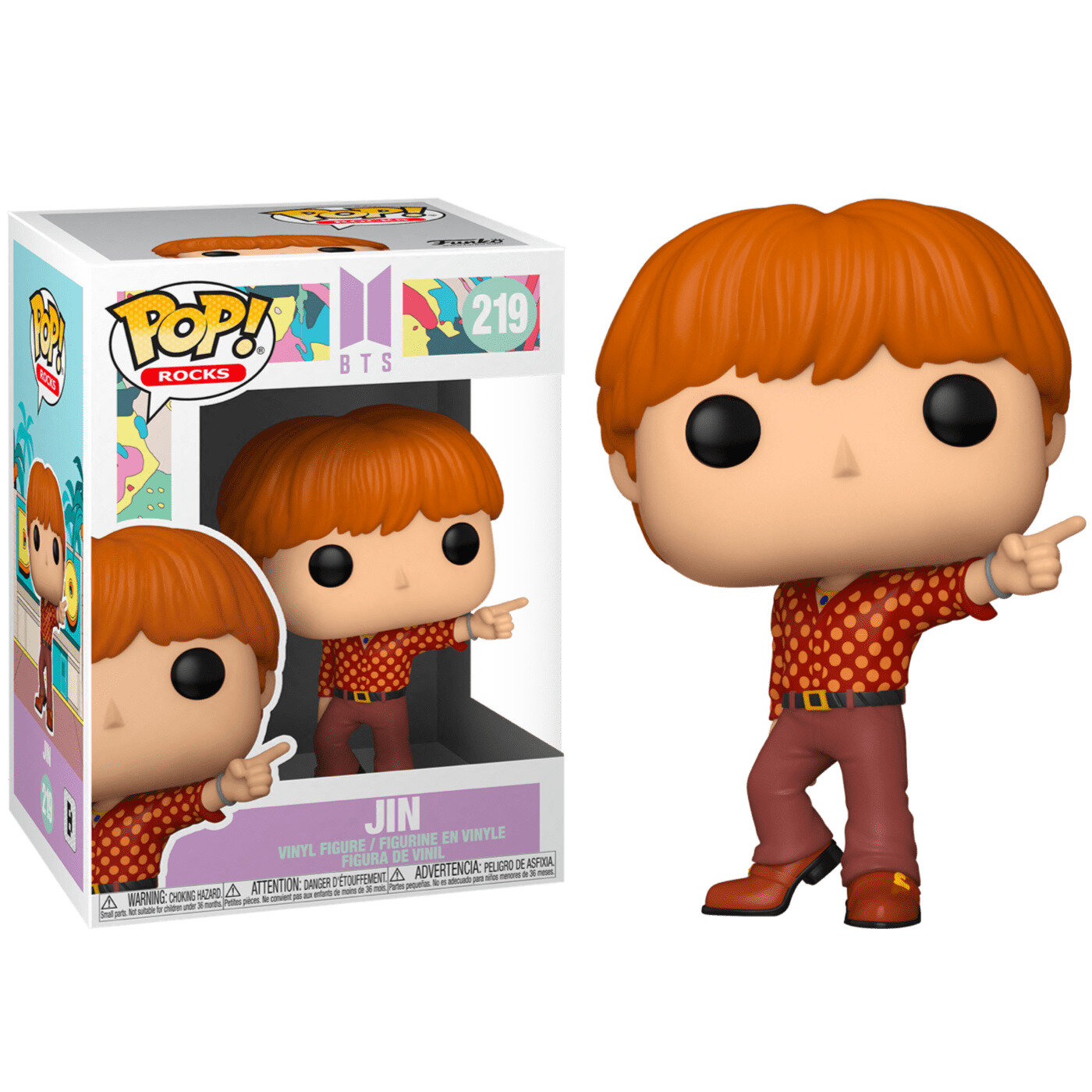 Фигурка Funko POP Jin Dynamite из группы BTS 219 / Джин Динамит из БТС Фанко ПОП