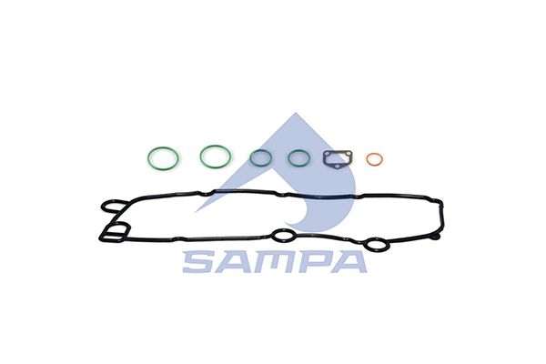 Р/к теплообменника (прокл. каучук + 4 прокл.) Scania P/R 040.669 (Sampa)