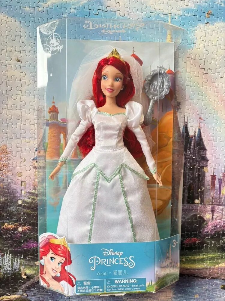 Кукла Disney Ариэль в свадебном платье с аксессуарами, можно причесывать