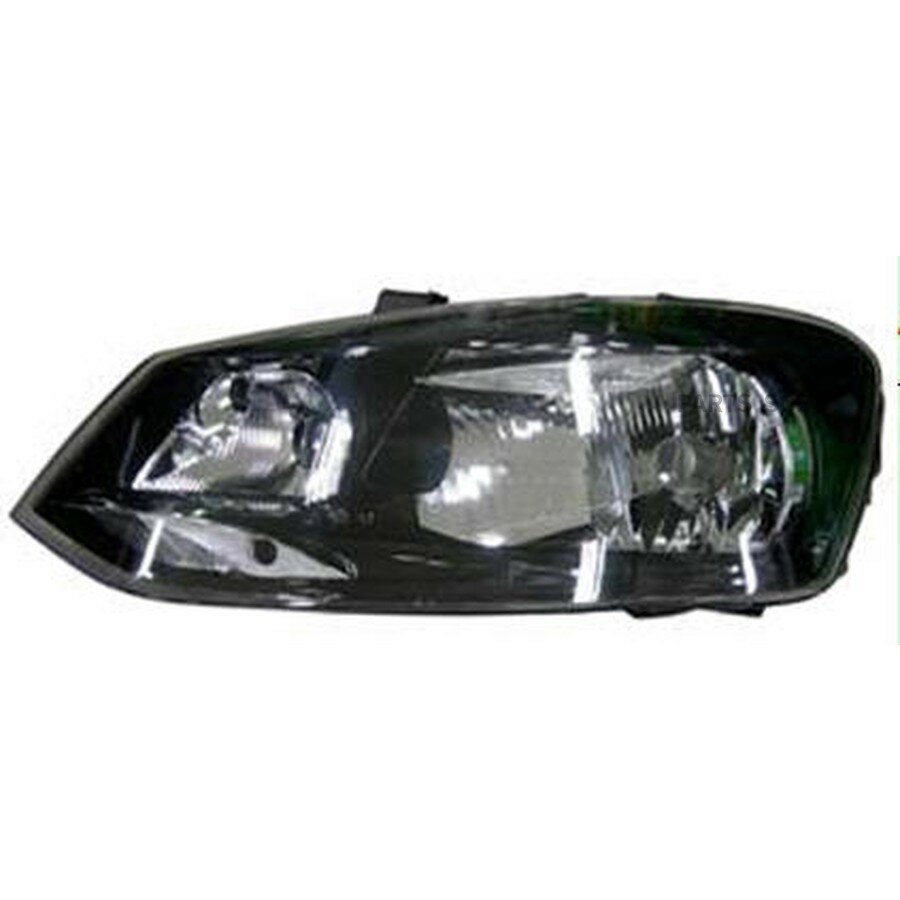Фара VW POLO -10 (H4/PY21W/W5W) (чёрный) лев. от официального дистрибьютора, DEPO, артикул 44111D8LLDEM2