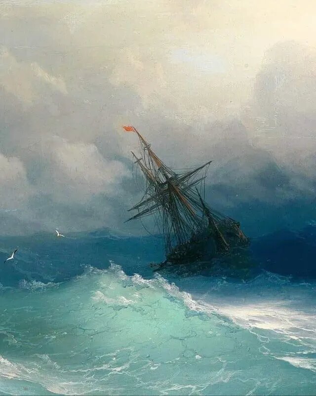 Картина по номерам на холсте с без подрамником 40х60cm / Ivan Konstantinovich Aivazovsky
