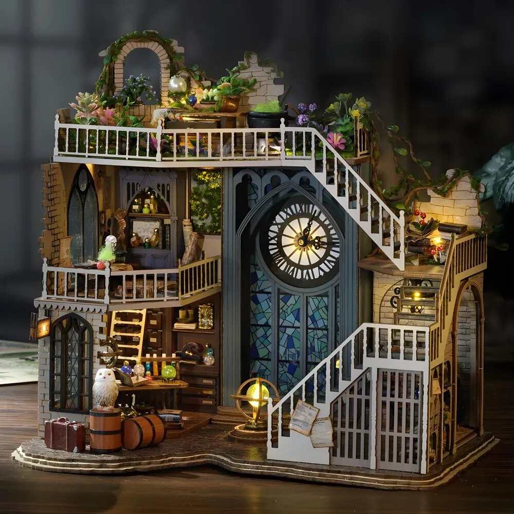 Румбокс интерьерный конструктор "Magic House - Волшебный дом Гарри Поттера" с подсветкой и музыкой