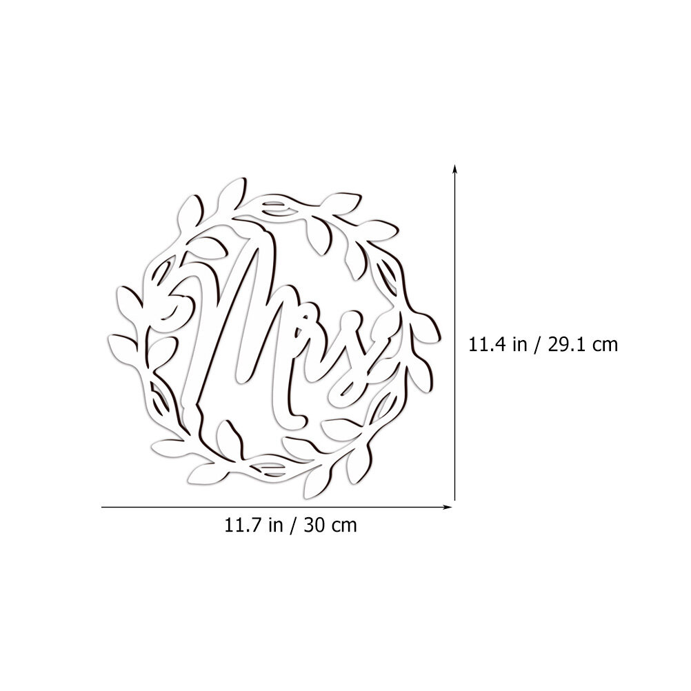 Набор Из 2 Пар Этикеток Для Стула Невесты И Жениха 30.00X29.10X0.50Cm