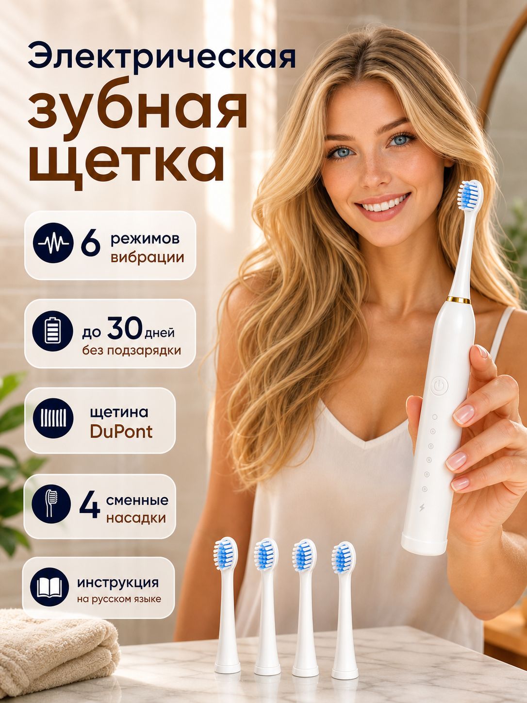 Электрическая зубная щетка