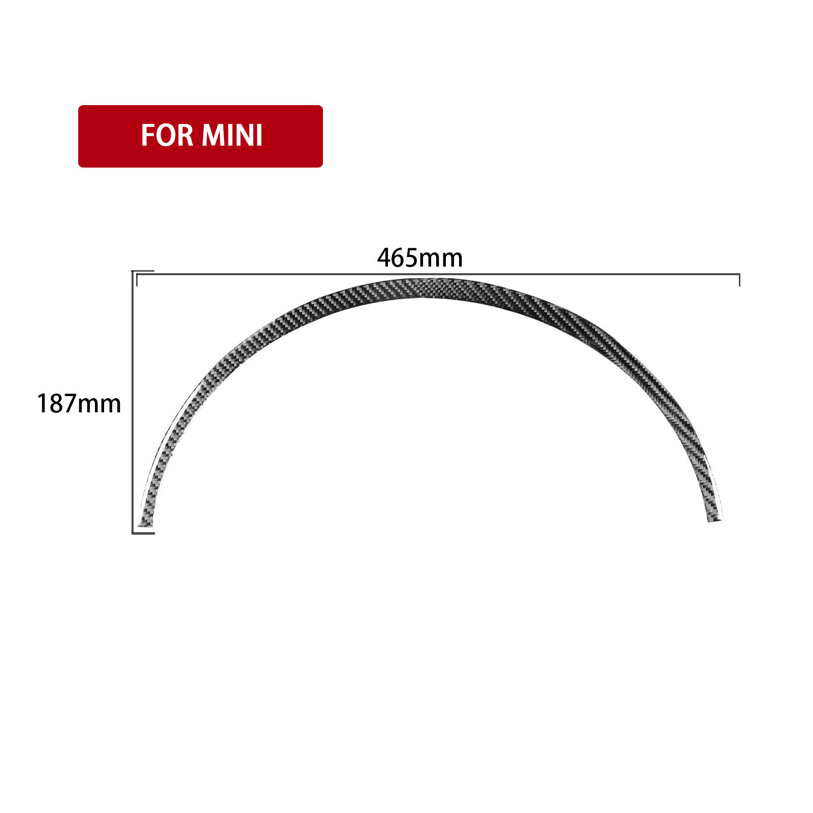 Углеродное волокно центральная консоль панель для BMW Mini R55/R56/R57 (1 шт.)