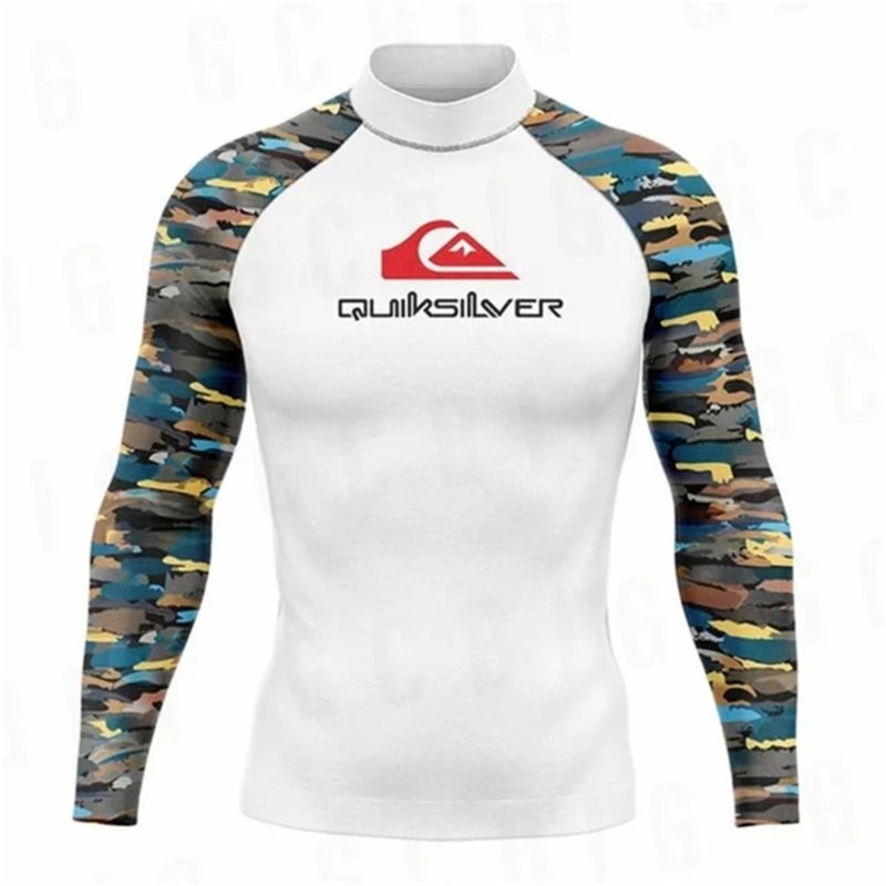 Quiksilver Гидромайка, размер: 48, эластичная посадка по фигуре для тренировок и повседневной носки
