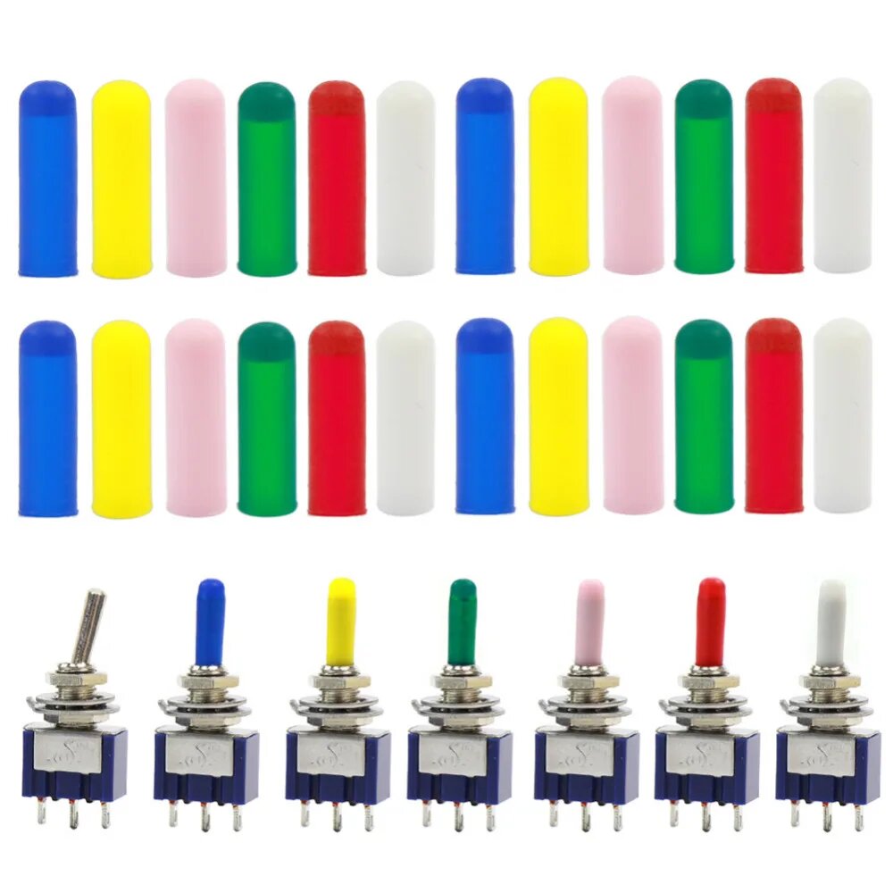 Резиновые крышки для мини-лампочек Evemodel XPT03, набор из 150 штук 25pcs of each