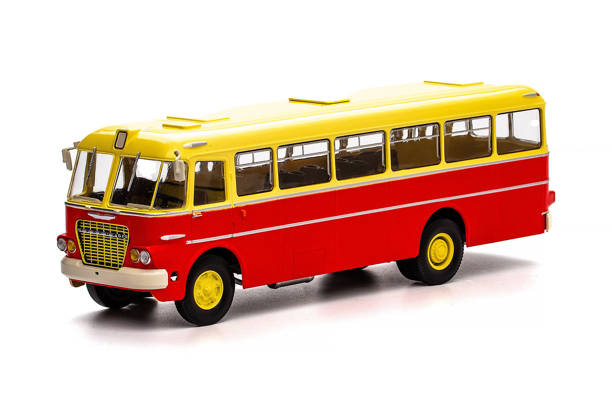 Модель коллекционная SOVA Икарус ikarus 620 красный/желтый