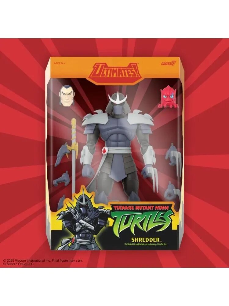 Фигурка Super7 ULTIMATES! Черепашки-ниндзя Шреддер 7 дюймов с аксессуарами