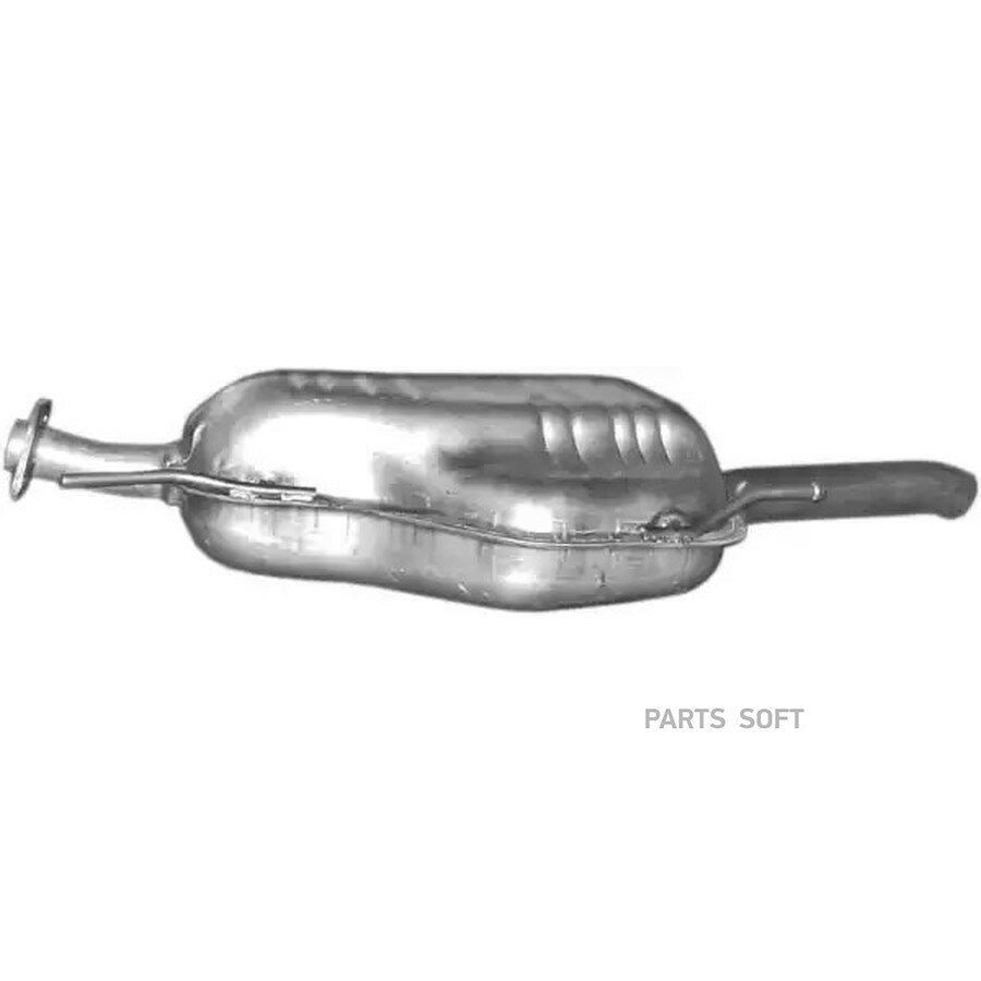 Глушитель задняя часть Opel Astra 1.7TD 98-00, 1.7DTI 00-04, 2.0DI, DTI 98-04 от официального дистрибьютора, POLMOSTROW, артикул 17620