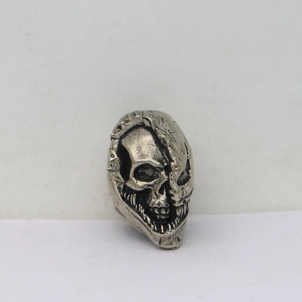 Бусина для ножа "Череп", Antique Silvery