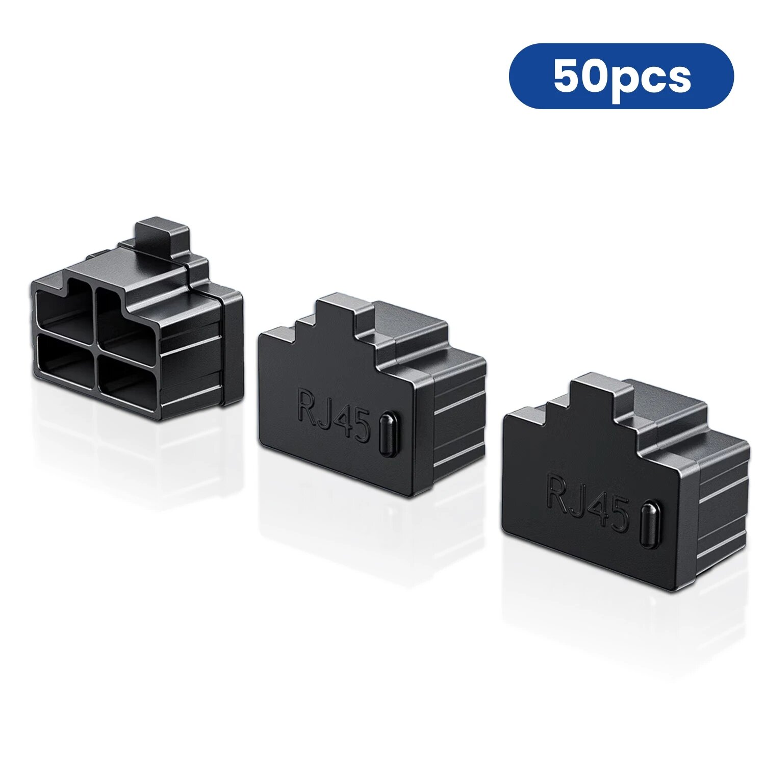 Заглушки RJ45 ZOERAX, 50шт, пыле- и влагозащита