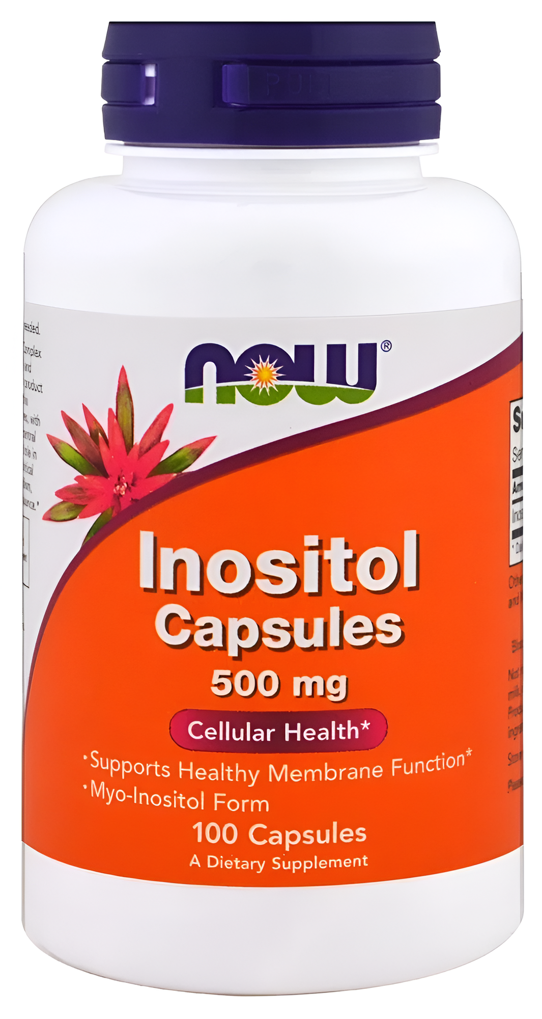 NOW Inositol, капсулы, 500мг, 100шт, без вкуса, для женщин и мужчин