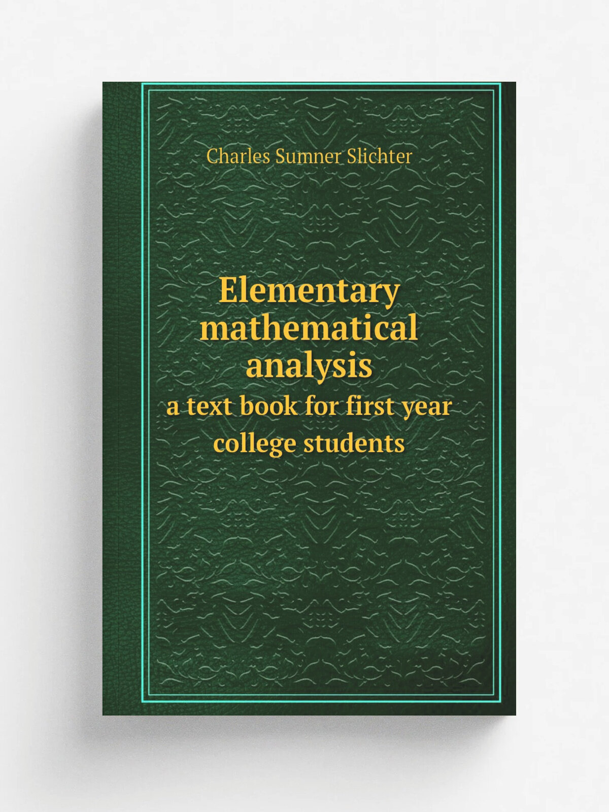Elementary mathematical analysis. a text book for first year college students
