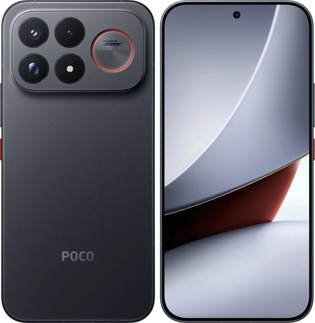 Смартфон Xiaomi POCO F9 Ultra 5G 16/512 ГБ, Snapdragon 8 Elite Gen 5, черный (black)