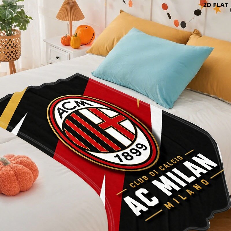 AC Milan плед из флиса с кашемиром