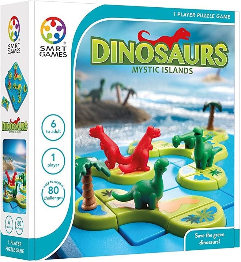 Настольная игра Smart Games Dinosaurs Mystic Island, английская версия, разноцветный