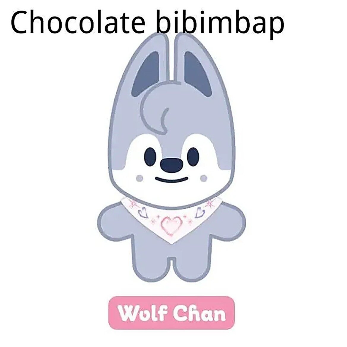 Плюшевая игрушка SKZOO Wolf Chan 10 см коллекционная фигурка персонажа Stray Kids, официальный товар, серия 5'CLOCK