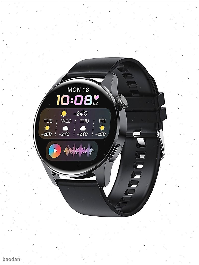 LIGE Смарт-часы, 46mm, Черный, Артикул: 5666720263, Материал браслета: Силикон
