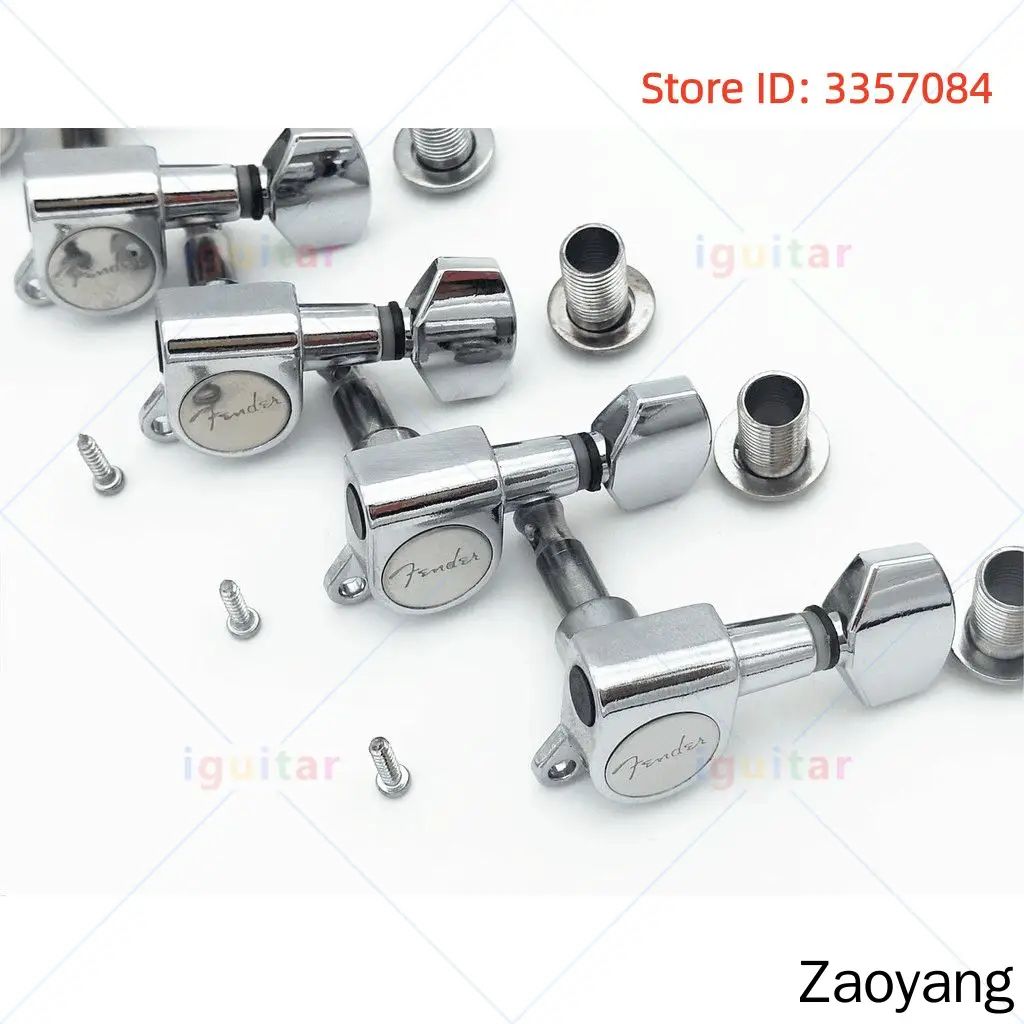 Гитарные тюнеры Fender Machine Heads 6R С полностью закрытой ручкой, колки для настройки гитарных партий Stratocaster Telecaster