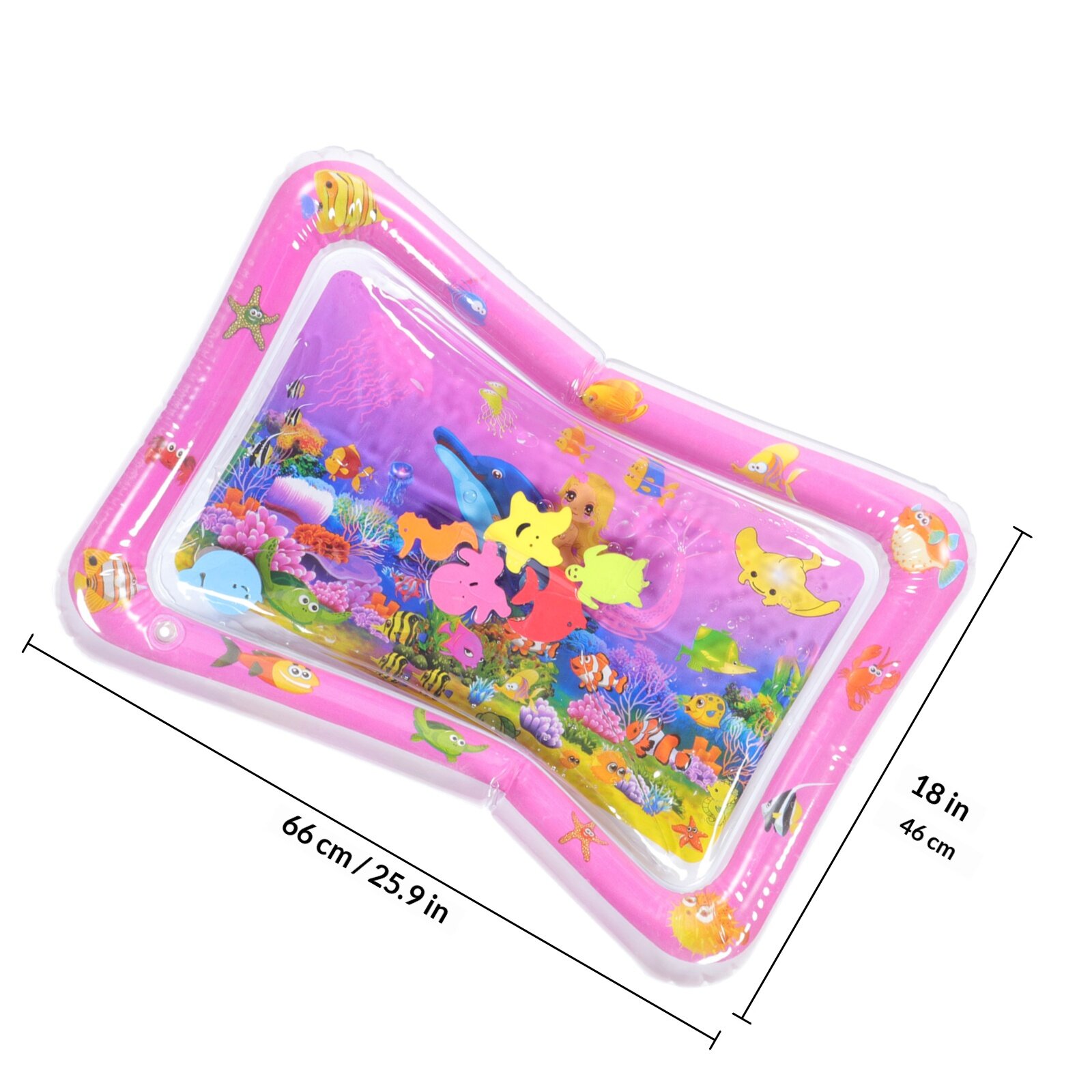 Коврик Для Игры С Водой Из Premium PVC 66X46CM Детский Плавающий Мат Для Наполнения Водой