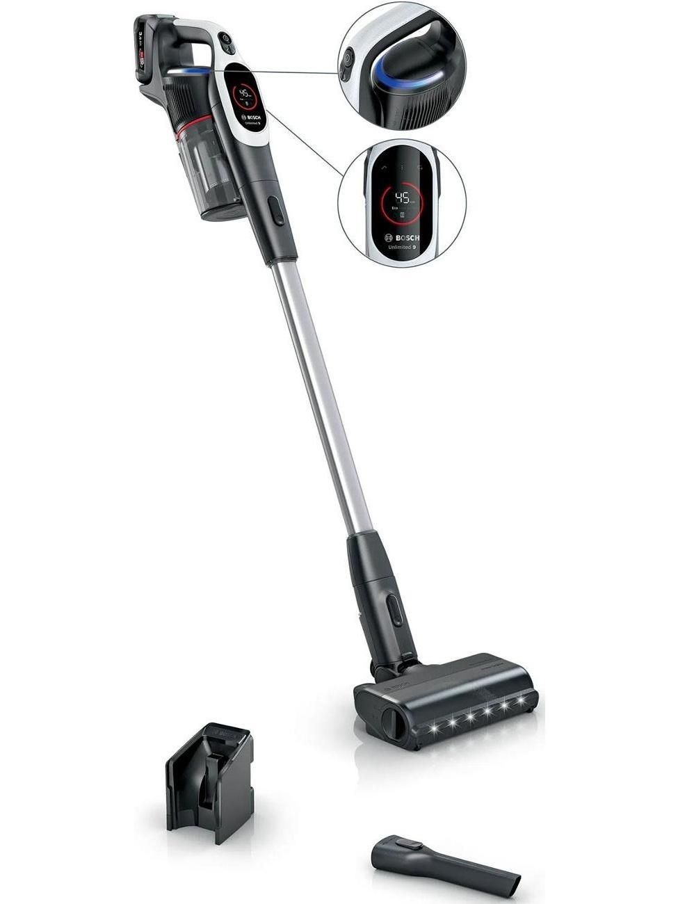 Пылесос вертикальный Bosch BCS931WBA черный