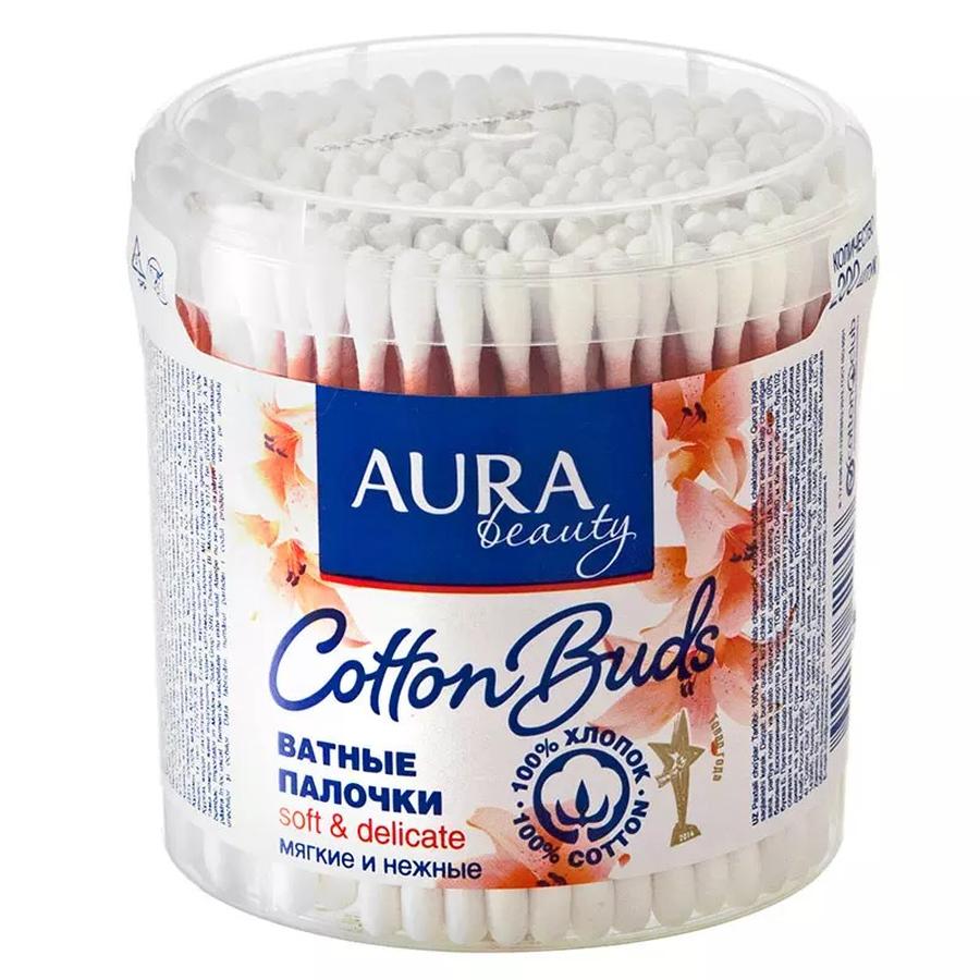 Ватные палочки 200 шт в стаканчике Aura Beauty