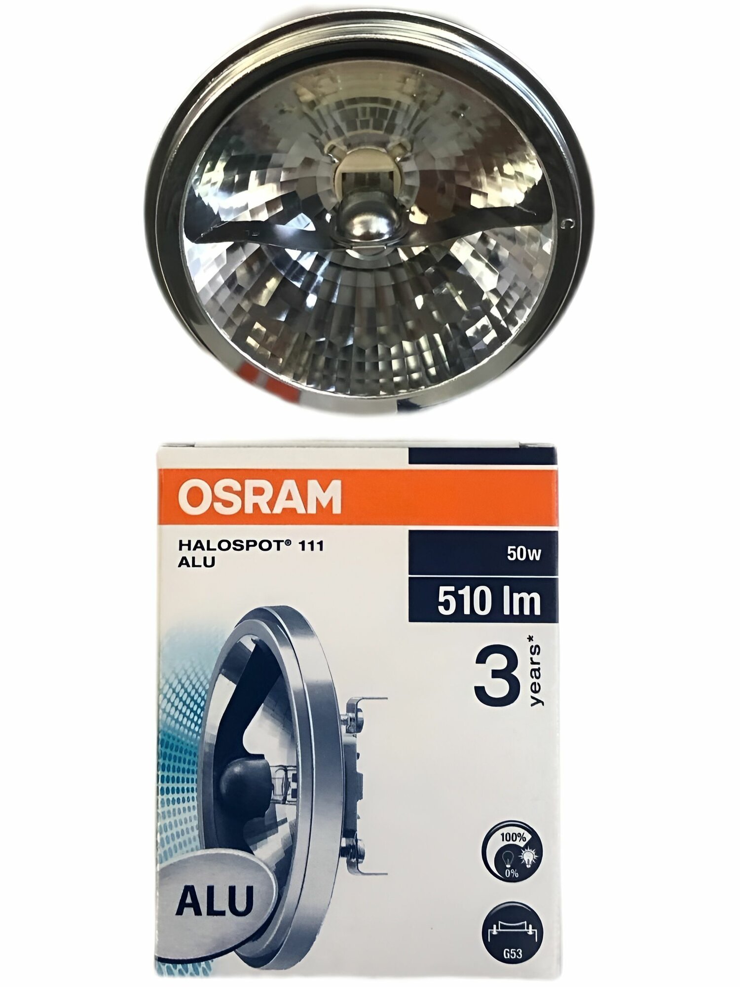 Лампа Osram 41835FL Halospot 111 50W 24 градуса