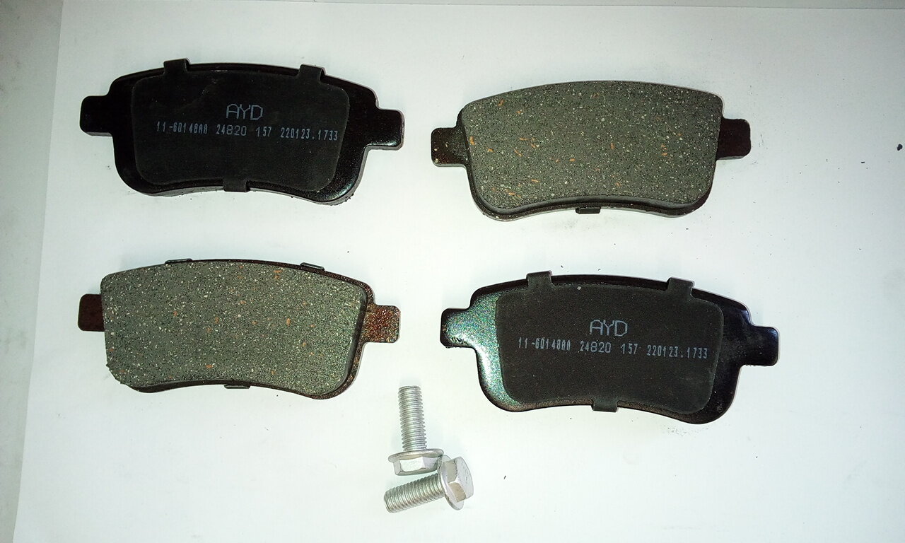 Колодки тормозные fluence 09> megane iii 09> megane iv 15> grand scenic iii 09> clio v 2 Ayd 60148A