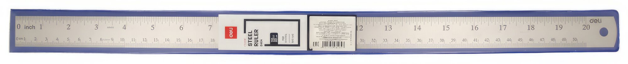 Deli 1003299 Линейка Essential Metal нержавеющая 50 см 1003299