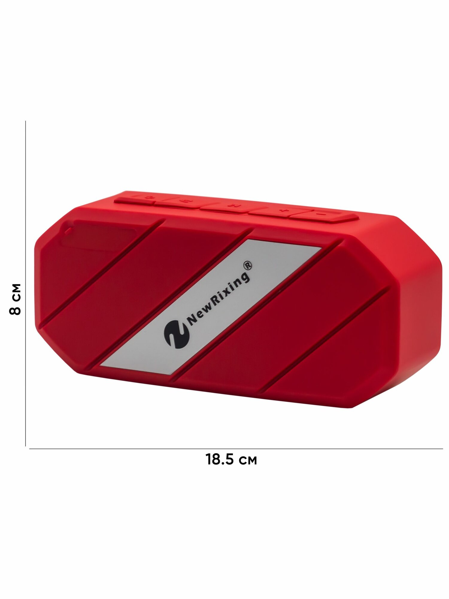 Портативная колонка красная Bluetooth/USB для вечеринок