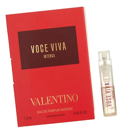 Яркий парфюм Valentino Voce Viva Intensa сэмпл 1.2 / Парфюмерная вода Валентино Восе Вива Интенса пробник