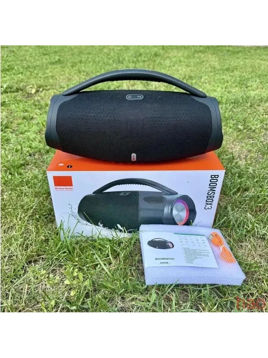 Портативная колонка BOOMBOX 3 черный / Блютуз колонка беспроводная-Shanghe