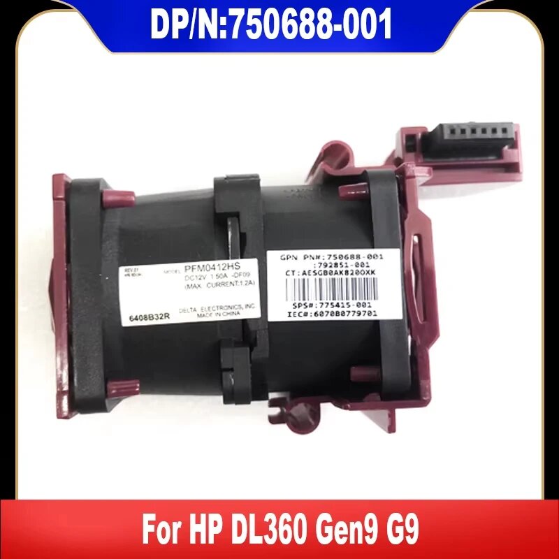 750688 -001 775415 -001 792851 -001 Охлаждающий вентилятор для сервера HP DL360 Gen9 G9, вентилятор-кулер, радиатор, 100% тестирование, высокое качество