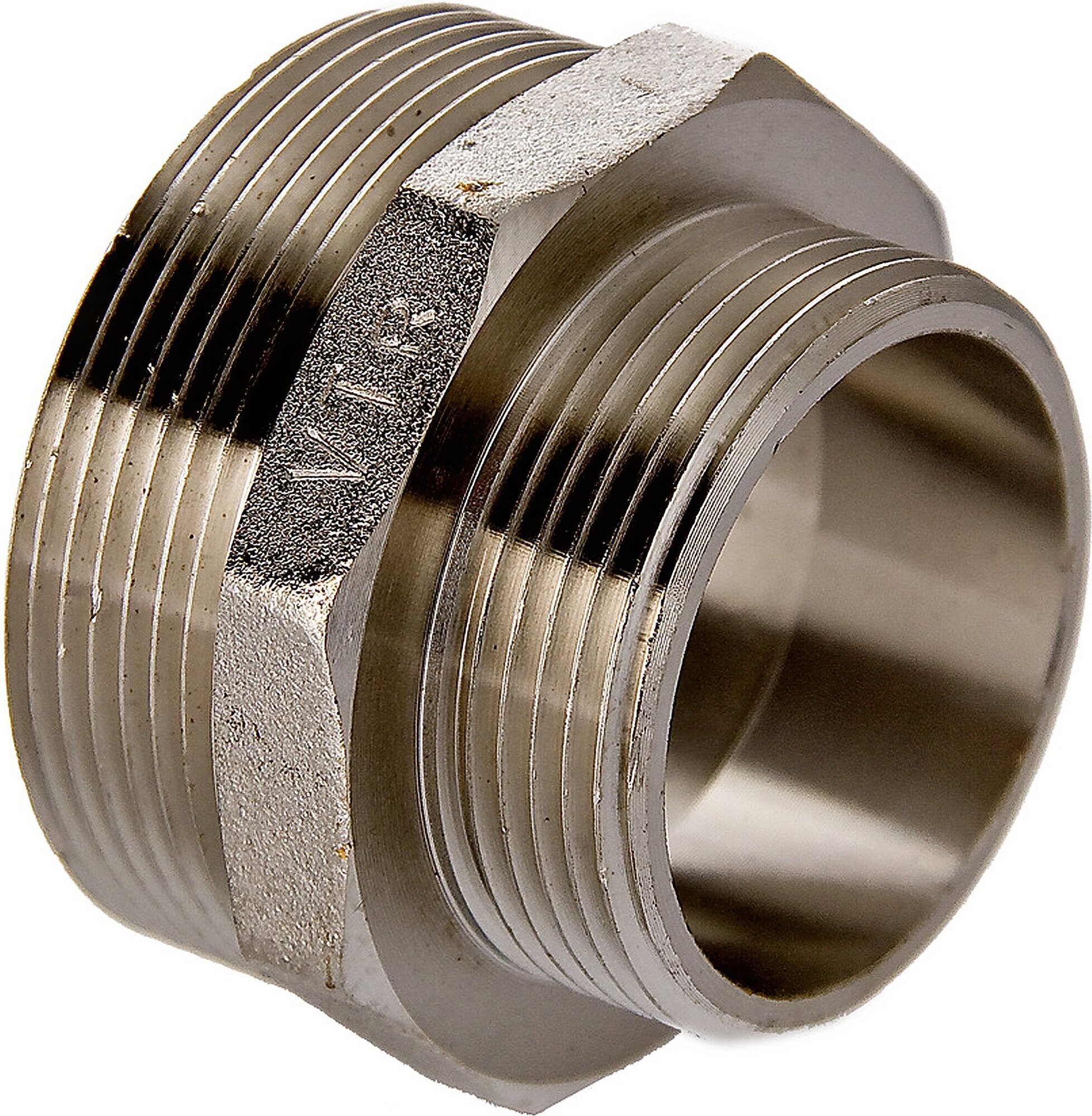 Ниппель переходной латунь никелированная VALTEC 1 1/4'-1'