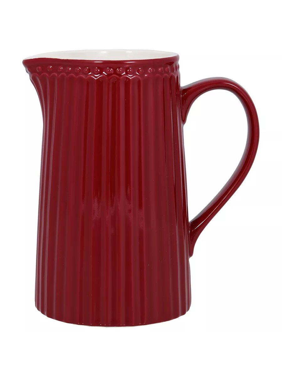 Кувшин "Alice claret red", фарфор, 1л.