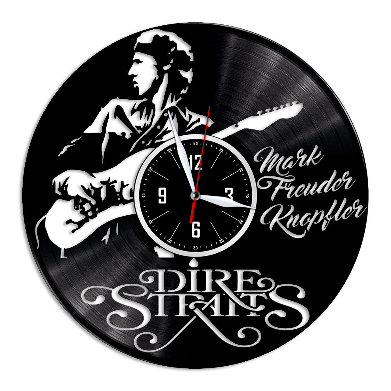 Dire Straits - настенные часы из виниловой пластинки