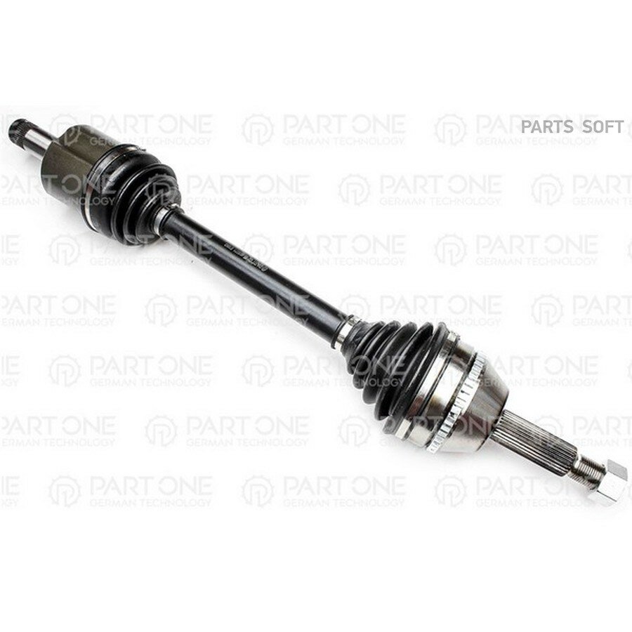 Полуось Lh, 28x754x41, ABS: 48T, FORD TRANSIT 2,2TDCI, 3,2TDCI 07> от официального дистрибьютора, PART-ONE, артикул 1DS071