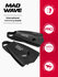 Ласты MAD WAVE Chaser tech, с открытой пяткой, короткие, цвет черный, размер 44-...