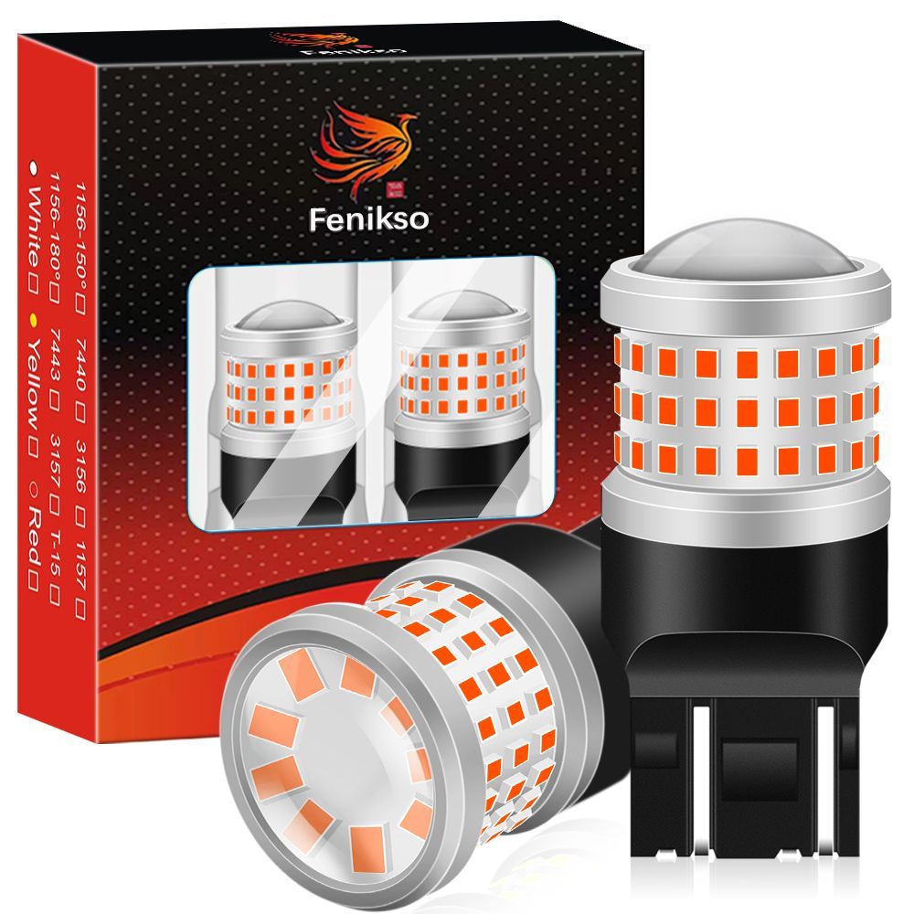 Fenikso Лампа автомобильная W21/5W, 2 шт. арт. W21/5W'
