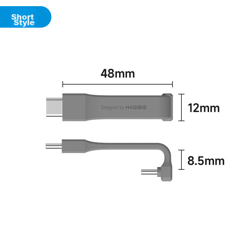 Hagibis Type-C изогнутый короткий кабель USB4 полная функциональность кабель данных для iPhone 17 PD240W Thunderbolt 4