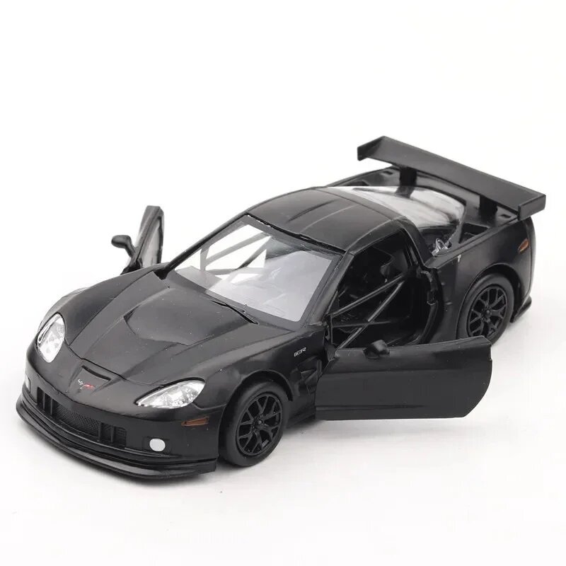 Масштабная модель Chevrolet Corvette 1:36 Черный, Matte black With box