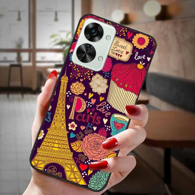 Чехол для OnePlus Nord 2T 5G Cover 3D Relief Cartoon Мягкая задняя крышка из ТПУ для телефона One 18