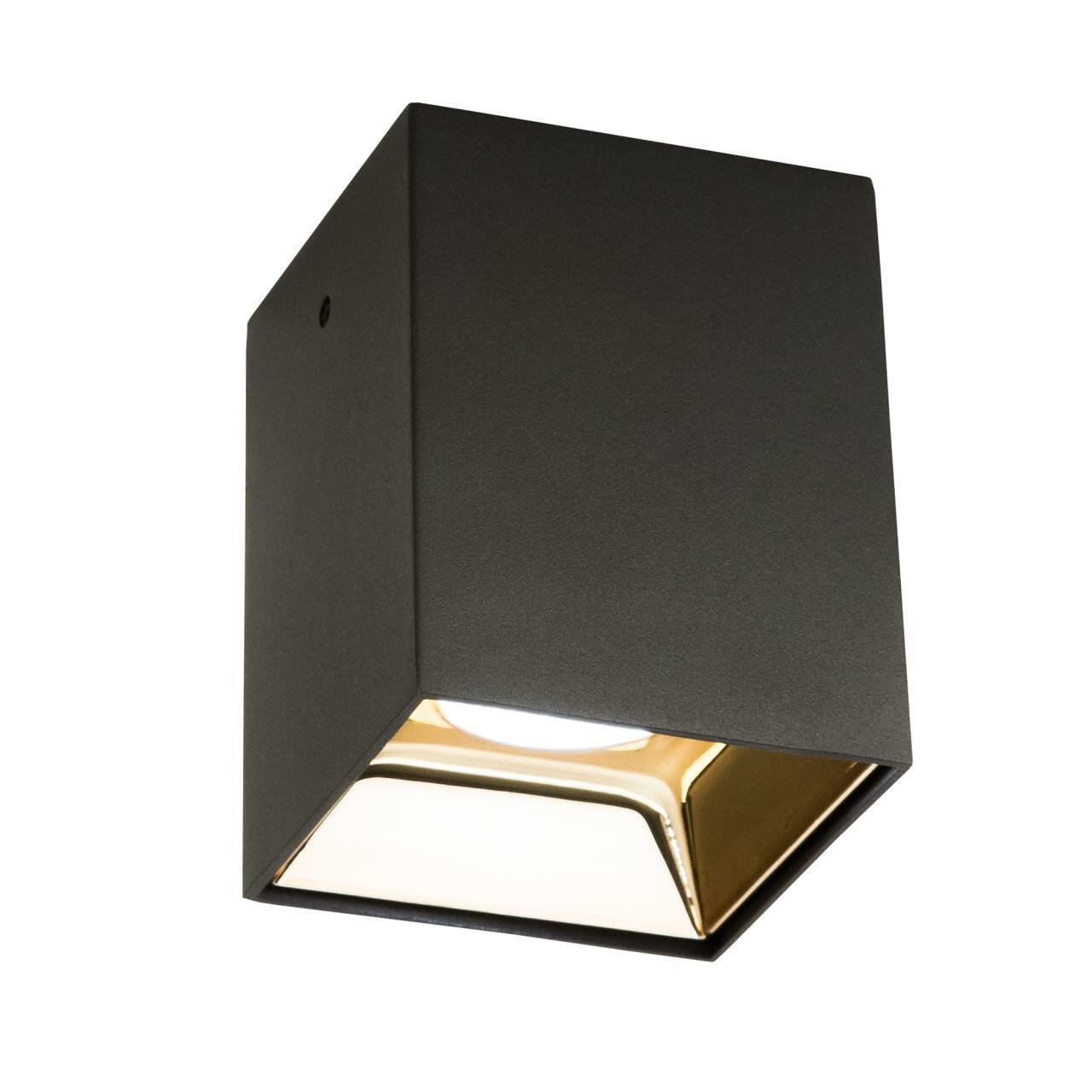 Накладной светильник Citilux Старк CL7440213, LED 12 Вт, черный/золотой