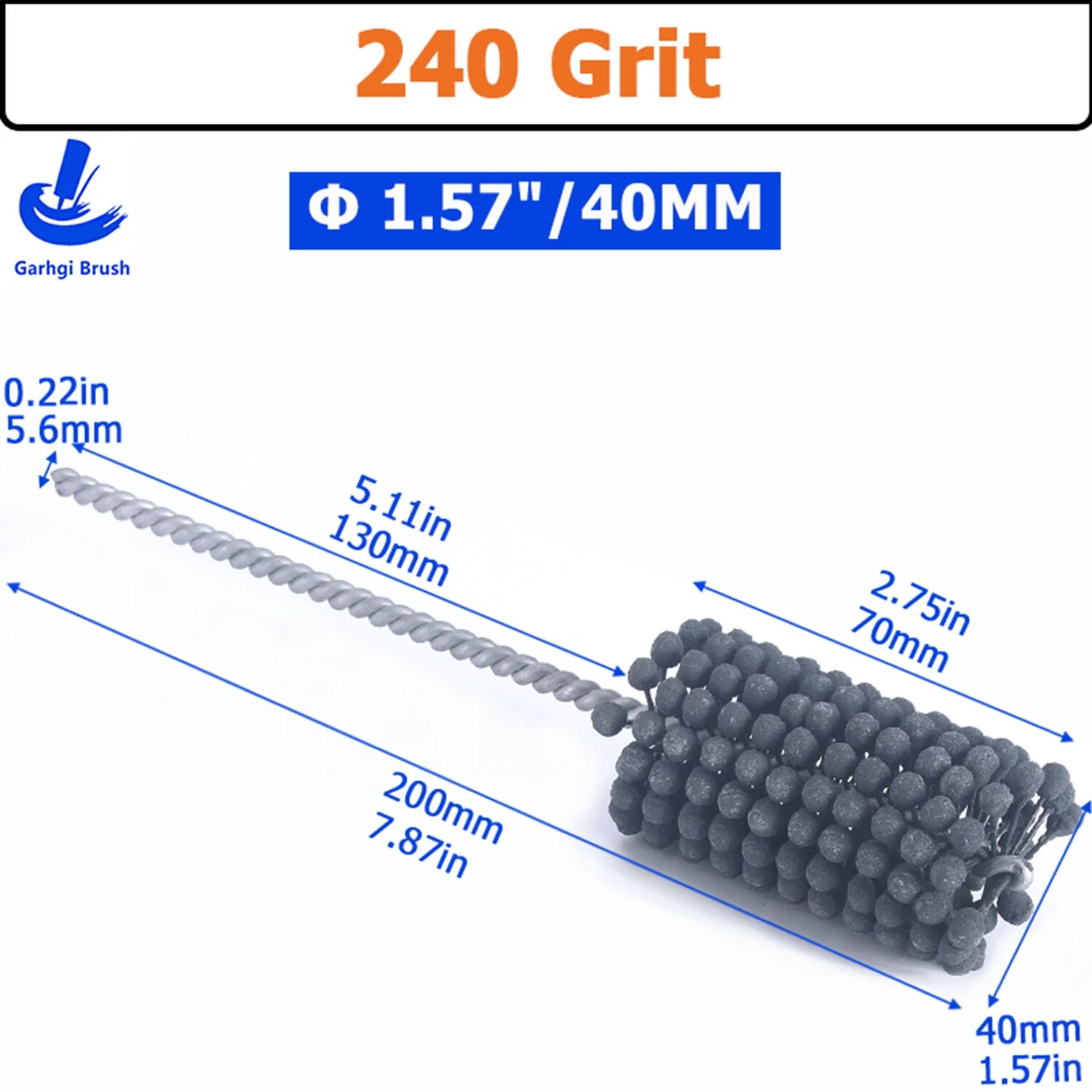 Абразивная точечная щетка Garhgi 240 Grit, 40mm
