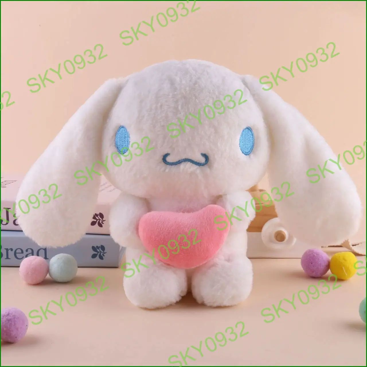 Плюшевая игрушка Cinnamoroll с сердечком 22 см для девочек милая красивая