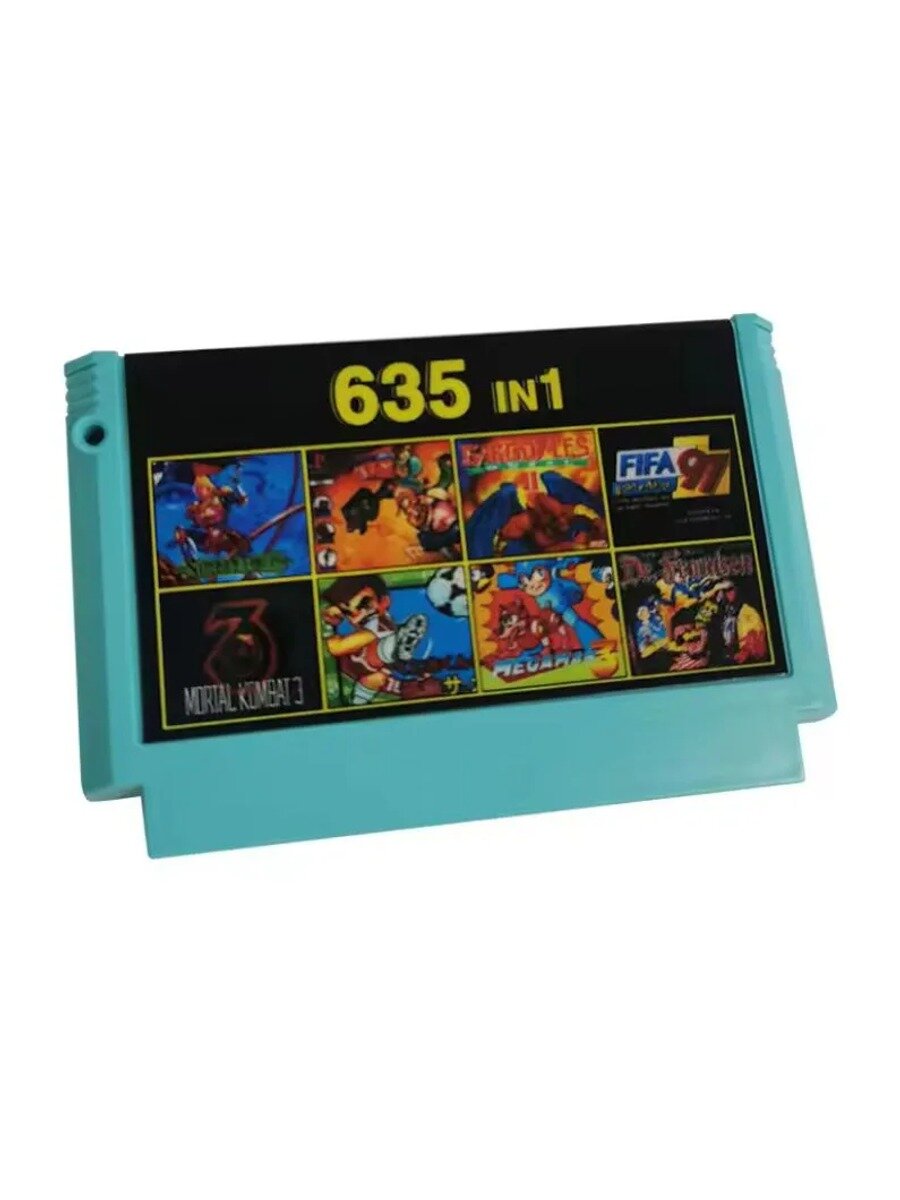635 в 1 Семейный компьютер FC Famicom NES Игровой картридж 60 Pin Ретро-консоль
