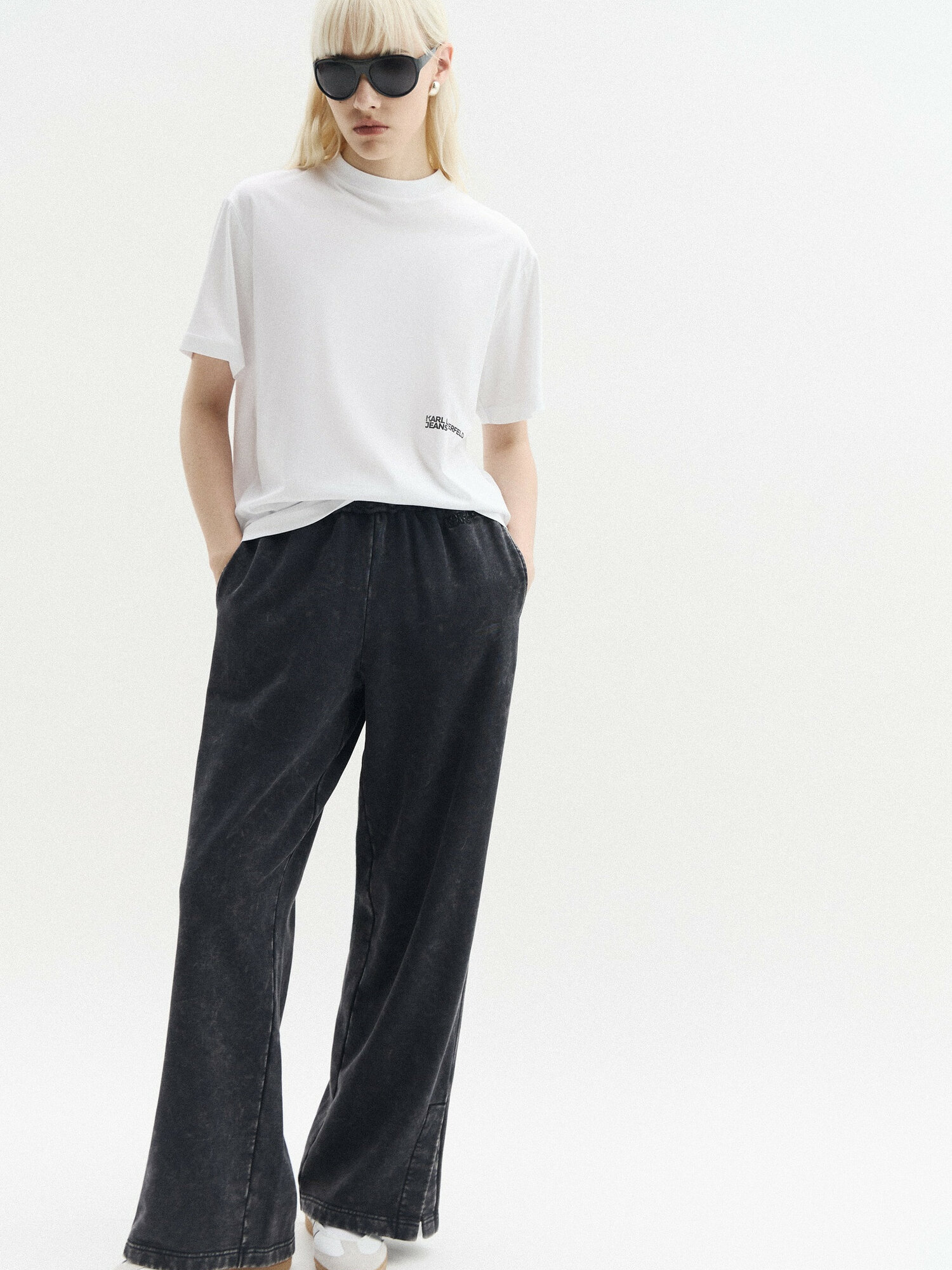 Футболка KARL LAGERFELD JEANS, 1 шт., размер M, белый — фото 1