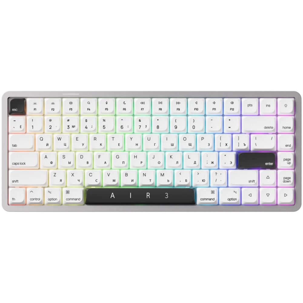 Клавиатура беспроводная xG AIR 3 Wireless (Kailh Cloud Switch (Linear)) RGB (русская раскладка) White